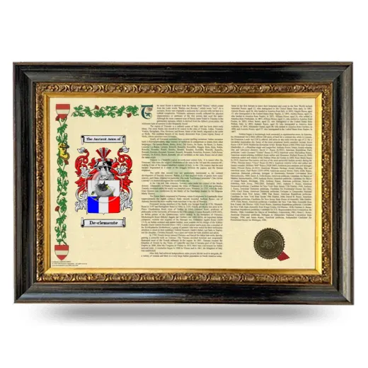 De-clemente Armorial Landscape Framed - Heirloom