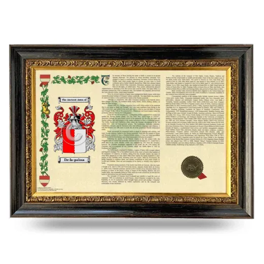 De-la-palma Armorial Landscape Framed - Heirloom