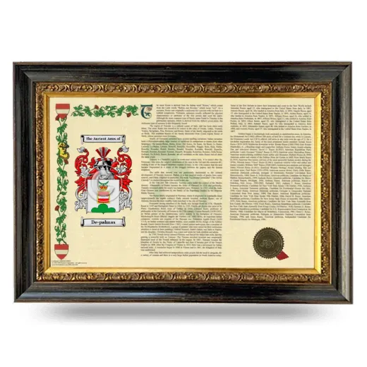 De-palmas Armorial Landscape Framed - Heirloom