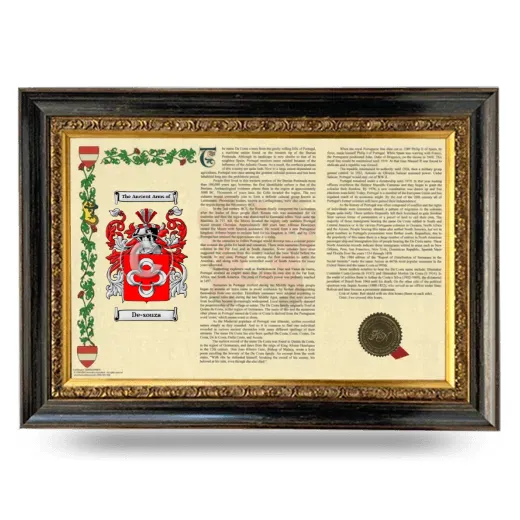 De-souza Armorial Landscape Framed - Heirloom