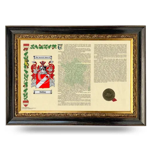 Deblay Armorial Landscape Framed - Heirloom
