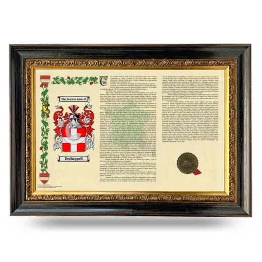 Dechappell Armorial Landscape Framed - Heirloom