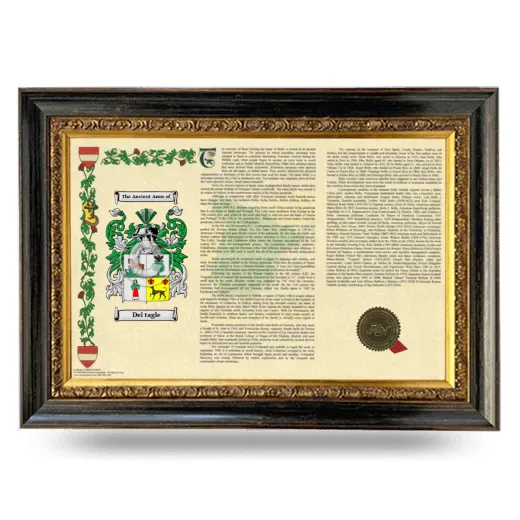 Del tagle Armorial Landscape Framed - Heirloom