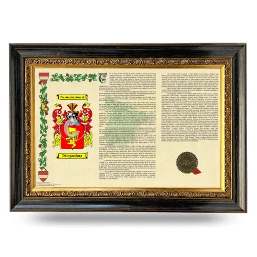 Delagandara Armorial Landscape Framed - Heirloom
