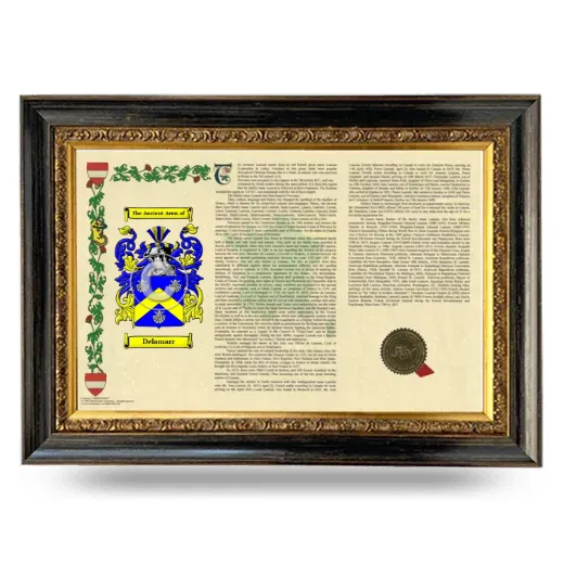 Delamarr Armorial Landscape Framed - Heirloom