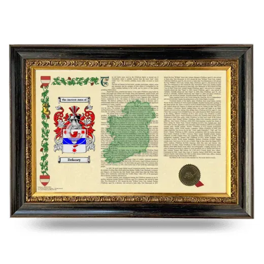 Delaney Armorial Landscape Framed - Heirloom