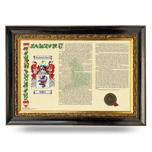 Dellert Armorial Landscape Framed - Heirloom