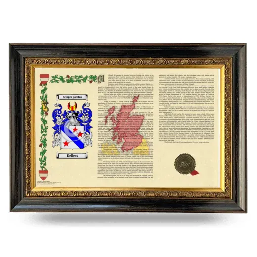 Delless Armorial Landscape Framed - Heirloom
