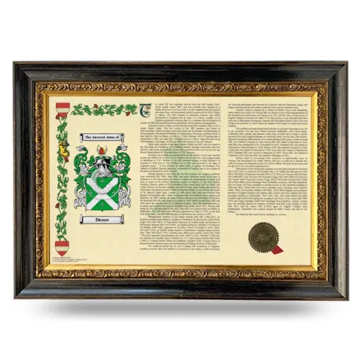Dence Armorial Landscape Framed - Heirloom