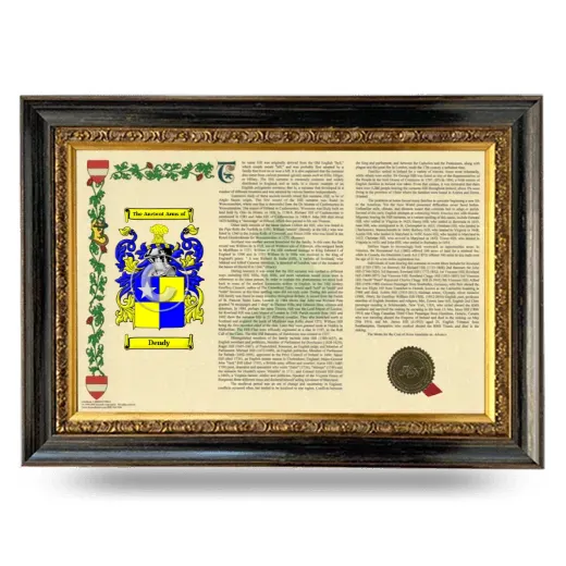 Dendy Armorial Landscape Framed - Heirloom