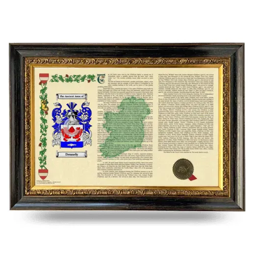 Dennely Armorial Landscape Framed - Heirloom