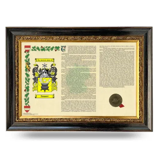 Dennert Armorial Landscape Framed - Heirloom