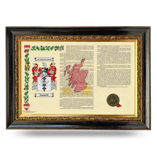 Dennialls Armorial Landscape Framed - Heirloom
