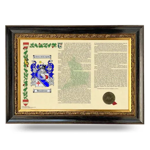 Dennistone Armorial Landscape Framed - Heirloom