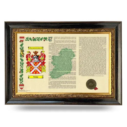 Denny Armorial Landscape Framed - Heirloom