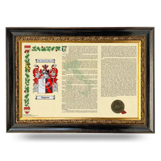 Deporto Armorial Landscape Framed - Heirloom