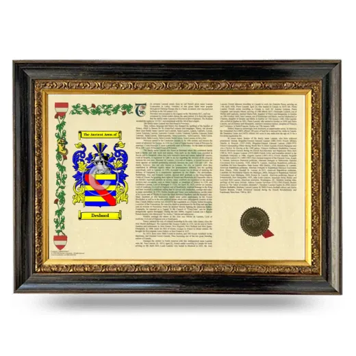 Desbord Armorial Landscape Framed - Heirloom