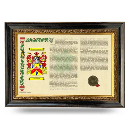Deshazer Armorial Landscape Framed - Heirloom