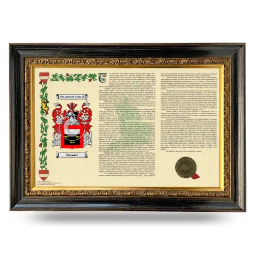 Dessart Armorial Landscape Framed - Heirloom