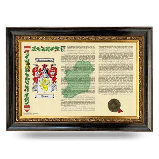 Devant Armorial Landscape Framed - Heirloom