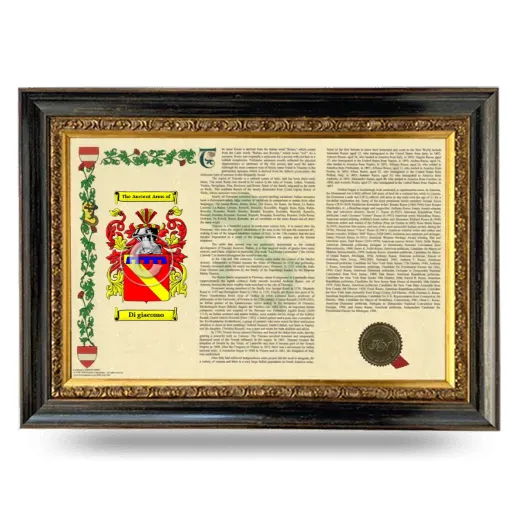Di giacomo Armorial Landscape Framed - Heirloom