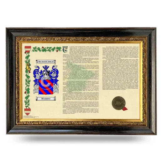 Di marco Armorial Landscape Framed - Heirloom