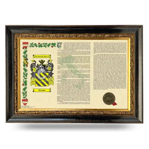 Di mari Armorial Landscape Framed - Heirloom