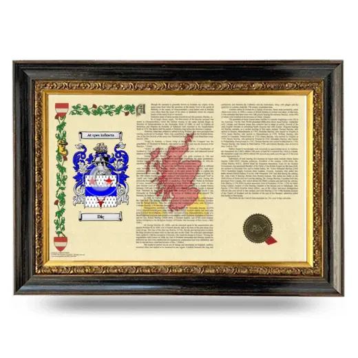 Diç Armorial Landscape Framed - Heirloom