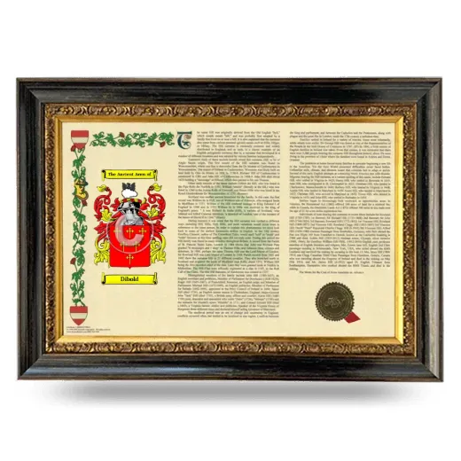 Dibold Armorial Landscape Framed - Heirloom
