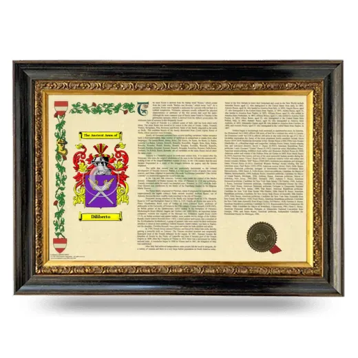 Diliberto Armorial Landscape Framed - Heirloom