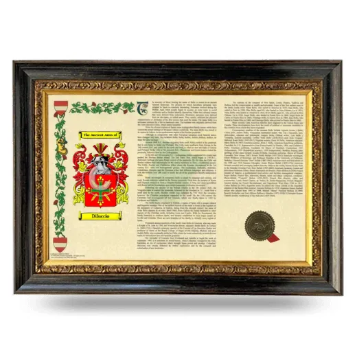 Diluccio Armorial Landscape Framed - Heirloom