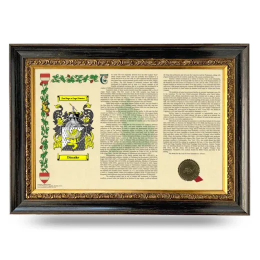 Dimake Armorial Landscape Framed - Heirloom