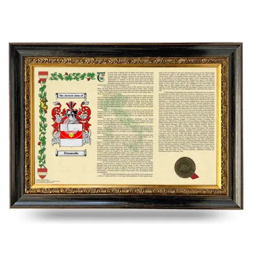 Dimasolo Armorial Landscape Framed - Heirloom