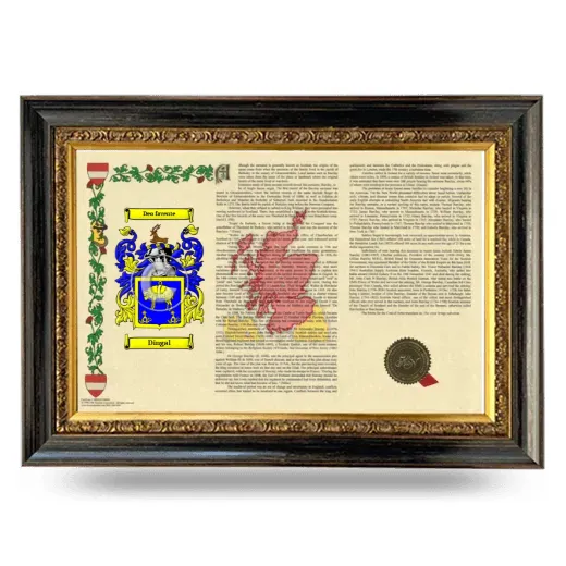Dingal Armorial Landscape Framed - Heirloom