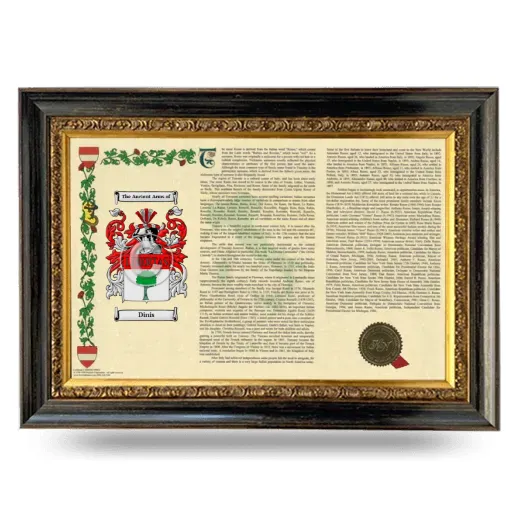 Dinis Armorial Landscape Framed - Heirloom