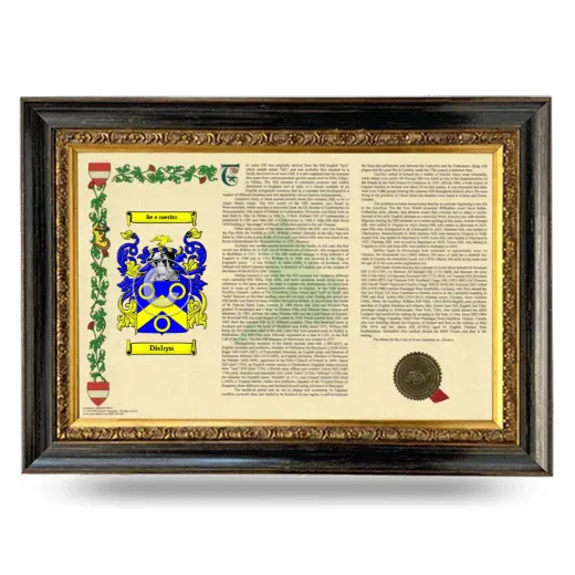 Dishyn Armorial Landscape Framed - Heirloom