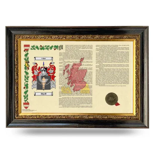 Diyell Armorial Landscape Framed - Heirloom