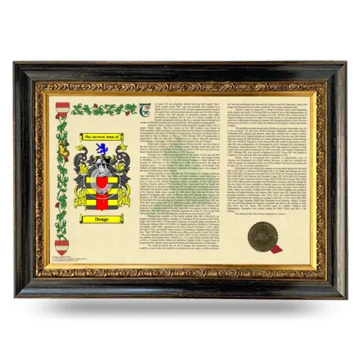 Doage Armorial Landscape Framed - Heirloom