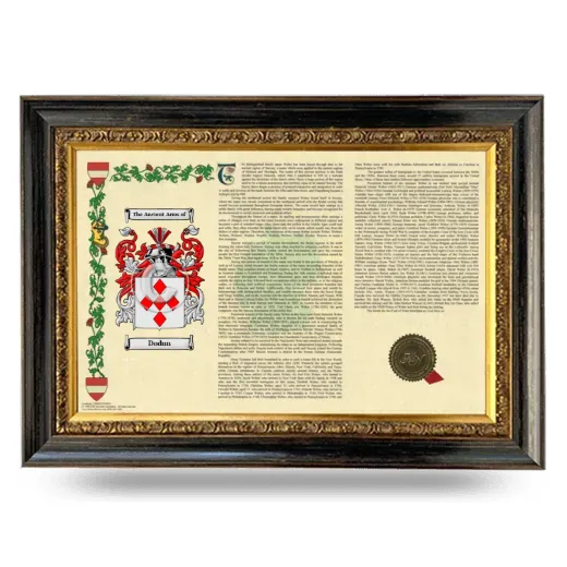 Dodun Armorial Landscape Framed - Heirloom