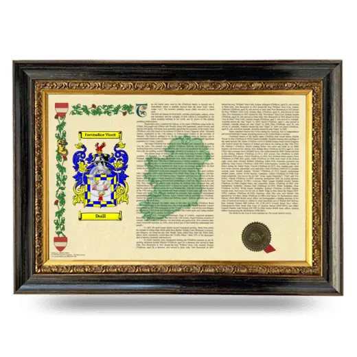 Doill Armorial Landscape Framed - Heirloom