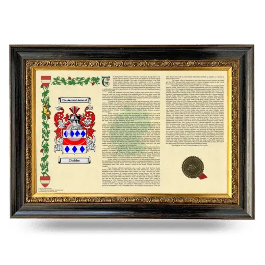 Dolder Armorial Landscape Framed - Heirloom