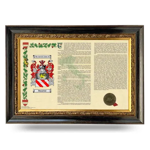 Donatini Armorial Landscape Framed - Heirloom