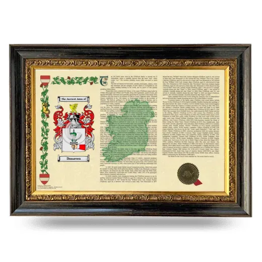 Donaven Armorial Landscape Framed - Heirloom