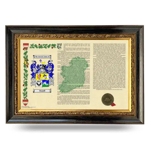 Donell Armorial Landscape Framed - Heirloom