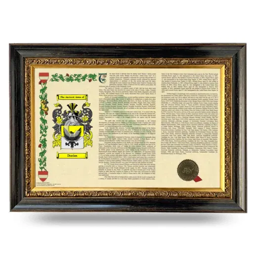 Dorias Armorial Landscape Framed - Heirloom