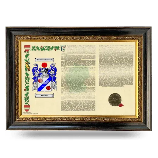Dorner Armorial Landscape Framed - Heirloom