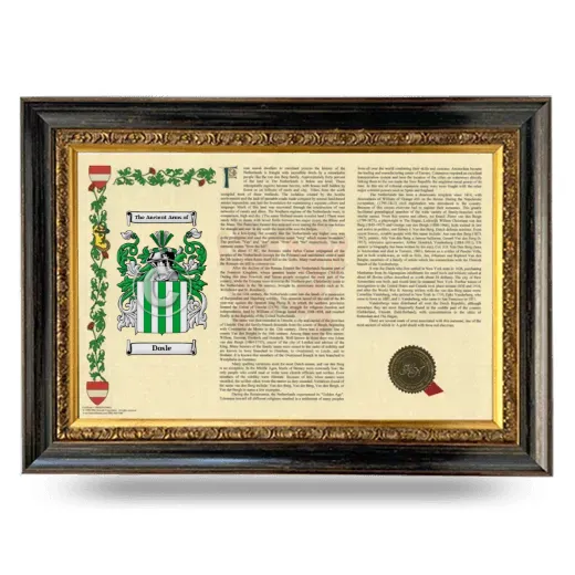 Dosle Armorial Landscape Framed - Heirloom