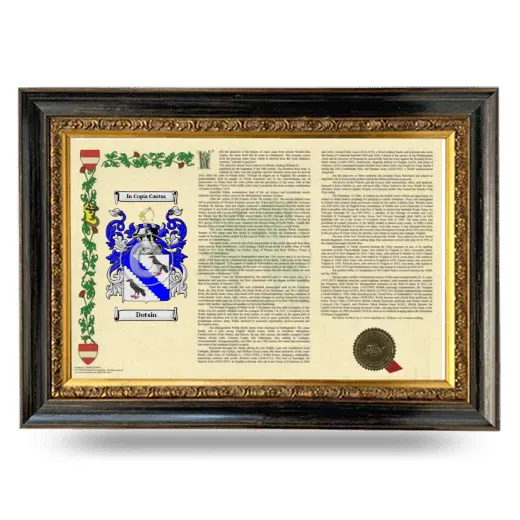 Dotsin Armorial Landscape Framed - Heirloom