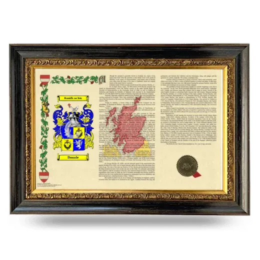 Douale Armorial Landscape Framed - Heirloom