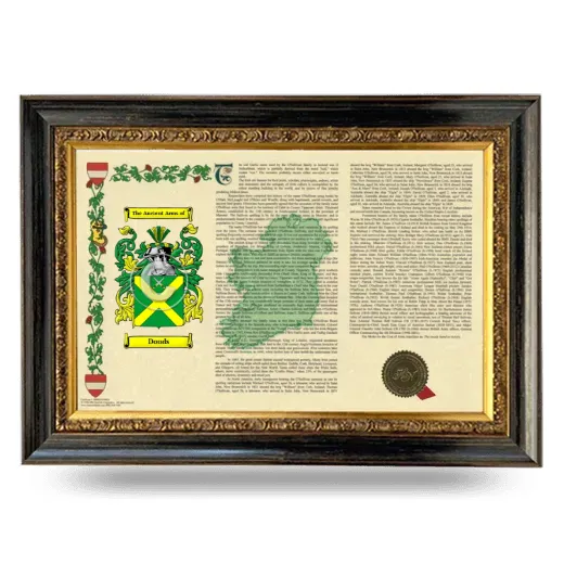 Douds Armorial Landscape Framed - Heirloom